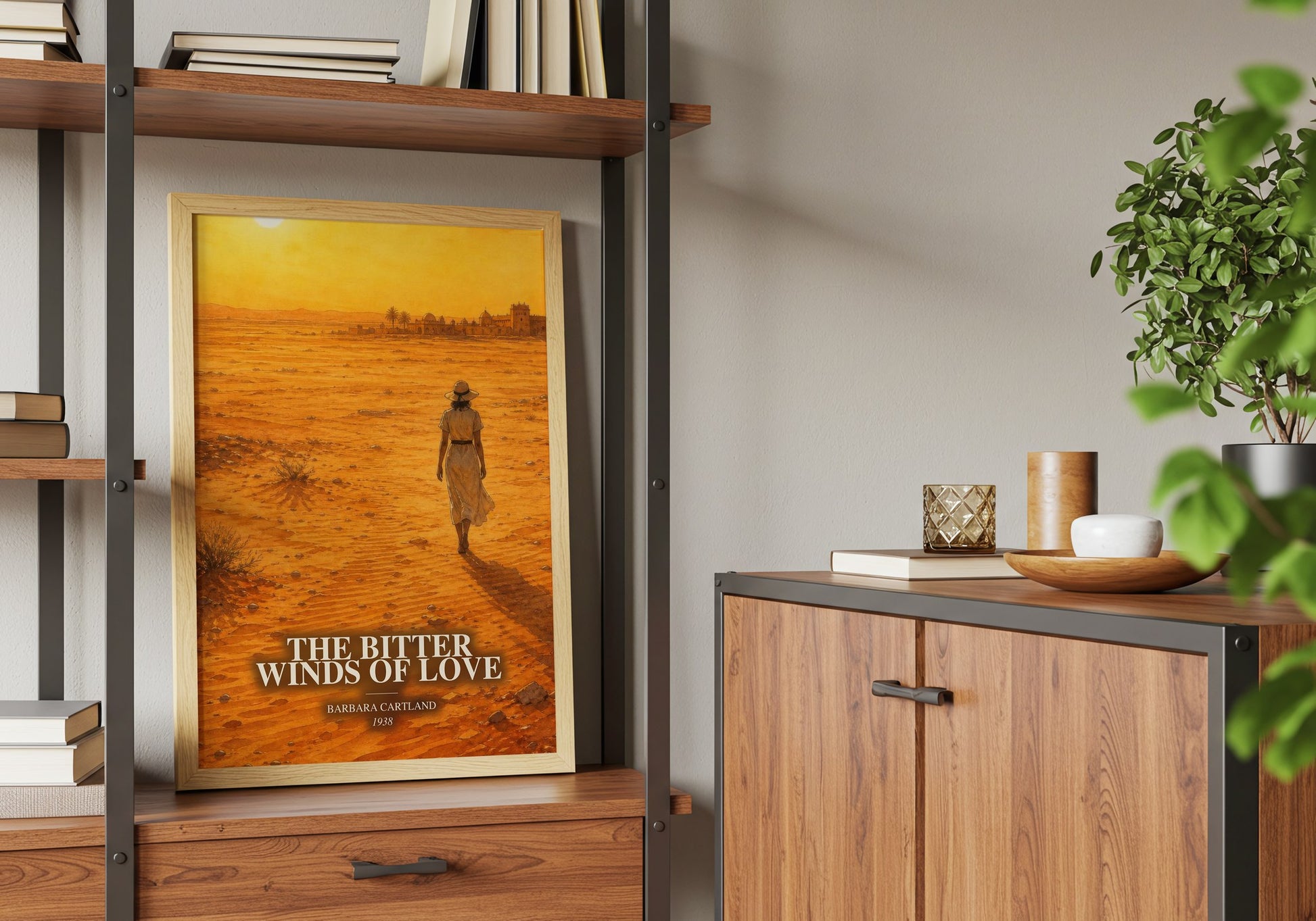 The Bitter Winds Of Love book watercolour illustration paper finish options – matte satin gloss