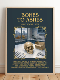 Bones to Ashes Minimalist Book Poster by Kathy Reichs – image 2