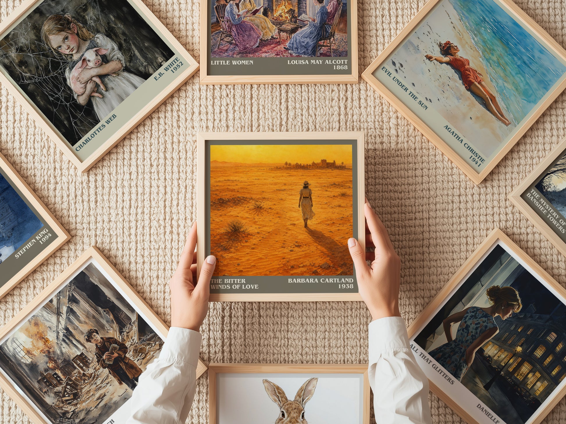 The Bitter Winds Of Love literary book poster framed on wall – romance wall art