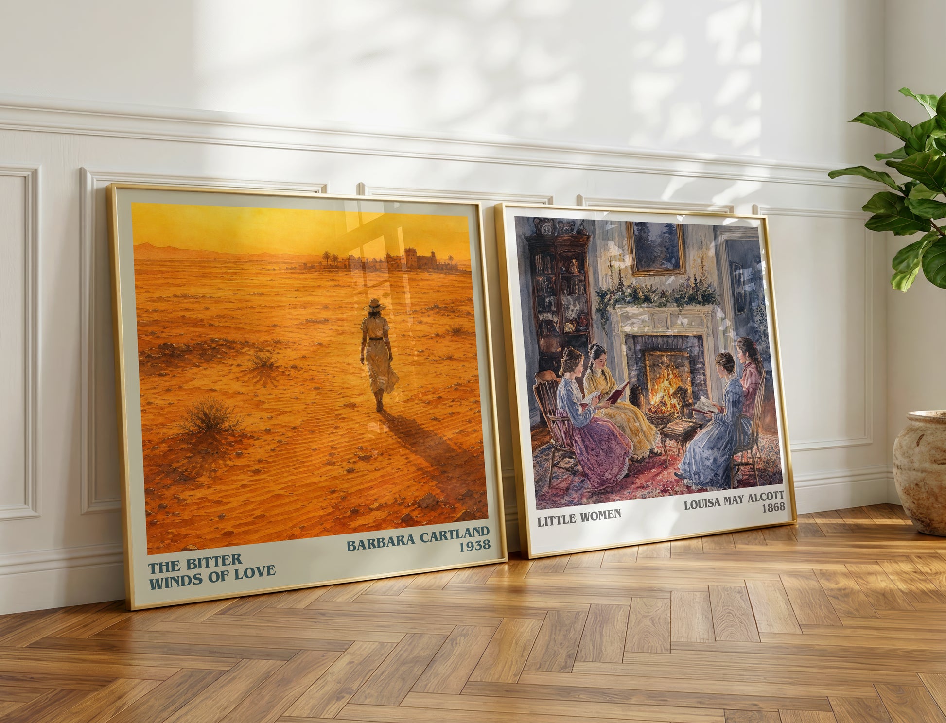 The Bitter Winds Of Love literary print on bookshelf – Barbara Cartland fan gift