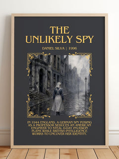 The Unlikely Spy Minimalist Book Poster by Daniel Silva – image 2