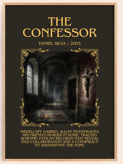The Confessor Minimalist Book Poster by Daniel Silva – image 1