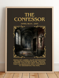 The Confessor Minimalist Book Poster by Daniel Silva – image 2
