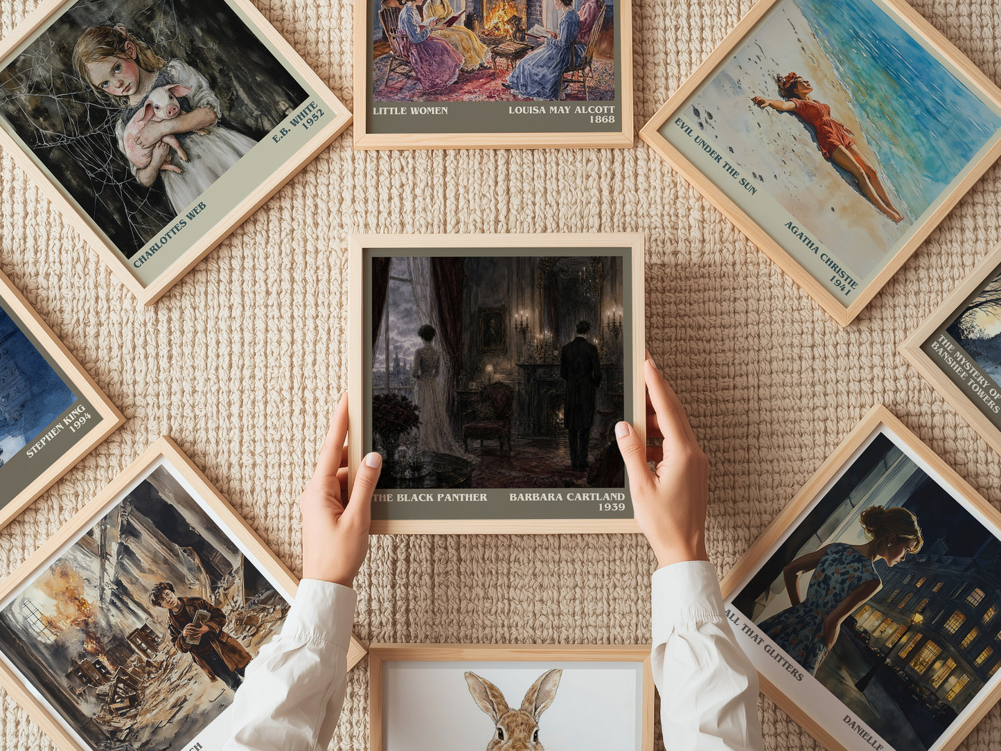 The Black Panther literary book poster framed on wall – romance wall art