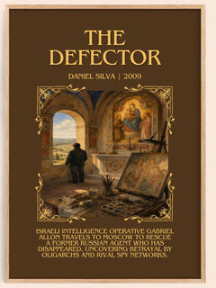 The Defector Minimalist Book Poster by Daniel Silva – image 1
