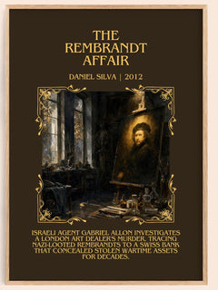The Rembrandt Affair Minimalist Book Poster by Daniel Silva – image 1