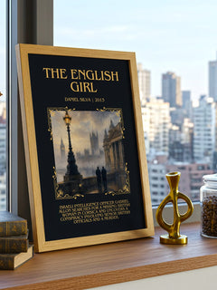 The English Girl Minimalist Book Poster by Daniel Silva – image 3