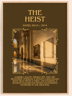 The Heist Minimalist Book Poster by Daniel Silva – image 1