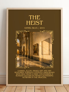 The Heist Minimalist Book Poster by Daniel Silva – image 2