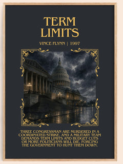Term Limits Minimalist Book Poster by Vince Flynn – image 1
