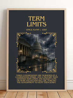 Term Limits Minimalist Book Poster by Vince Flynn – image 2