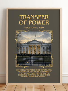 Transfer of Power Minimalist Book Poster by Vince Flynn – image 2