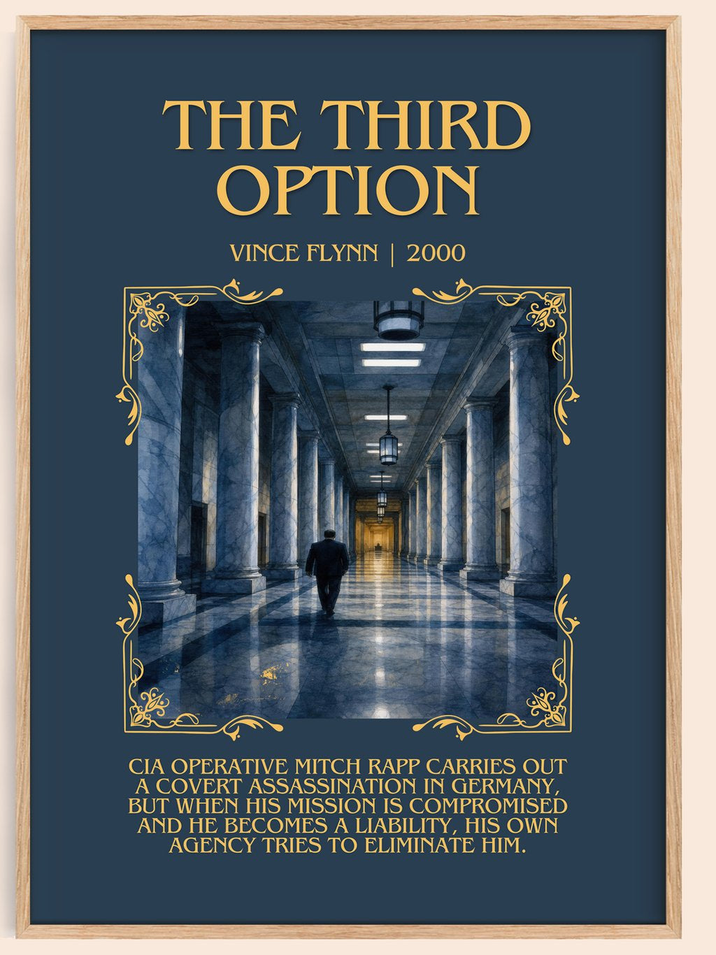 The Third Option Minimalist Book Poster by Vince Flynn – book poster