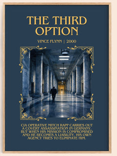 The Third Option Minimalist Book Poster by Vince Flynn – image 1