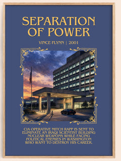 Separation of Power Minimalist Book Poster by Vince Flynn – image 1