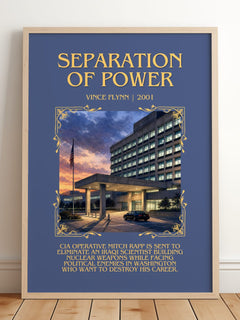Separation of Power Minimalist Book Poster by Vince Flynn – image 2