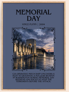 Memorial Day Minimalist Book Poster by Vince Flynn – image 1