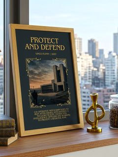 Protect and Defend Minimalist Book Poster by Vince Flynn – image 3