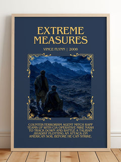 Extreme Measures Minimalist Book Poster by Vince Flynn – image 2