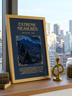 Extreme Measures Minimalist Book Poster by Vince Flynn – image 3