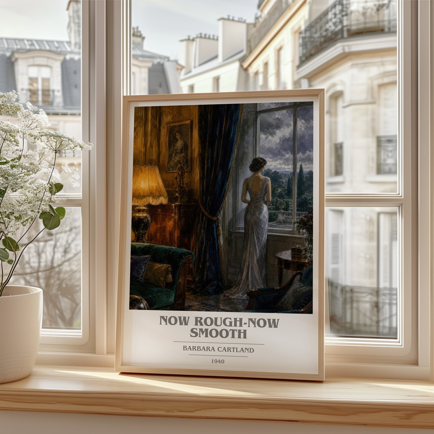 Now Rough-Now Smooth book cover poster colour and style options – Barbara Cartland book art
