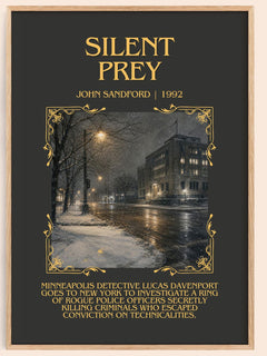 Silent Prey Minimalist Book Poster by John Sandford – image 1
