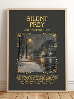 Silent Prey Minimalist Book Poster by John Sandford – image 2