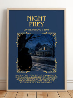 Night Prey Minimalist Book Poster by John Sandford – image 2