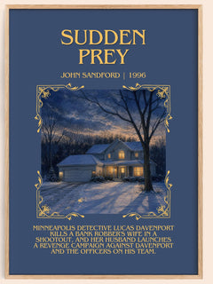 Sudden Prey Minimalist Book Poster by John Sandford – image 1