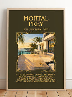 Mortal Prey Minimalist Book Poster by John Sandford – image 2
