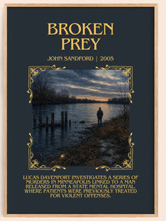 Broken Prey Minimalist Book Poster by John Sandford – image 1