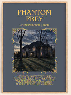 Phantom Prey Minimalist Book Poster by John Sandford – image 1
