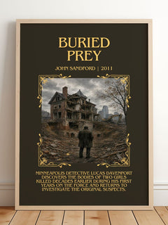Buried Prey Minimalist Book Poster by John Sandford – image 2