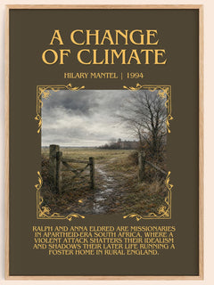 A Change of Climate Minimalist Book Poster by Hilary Mantel – image 1