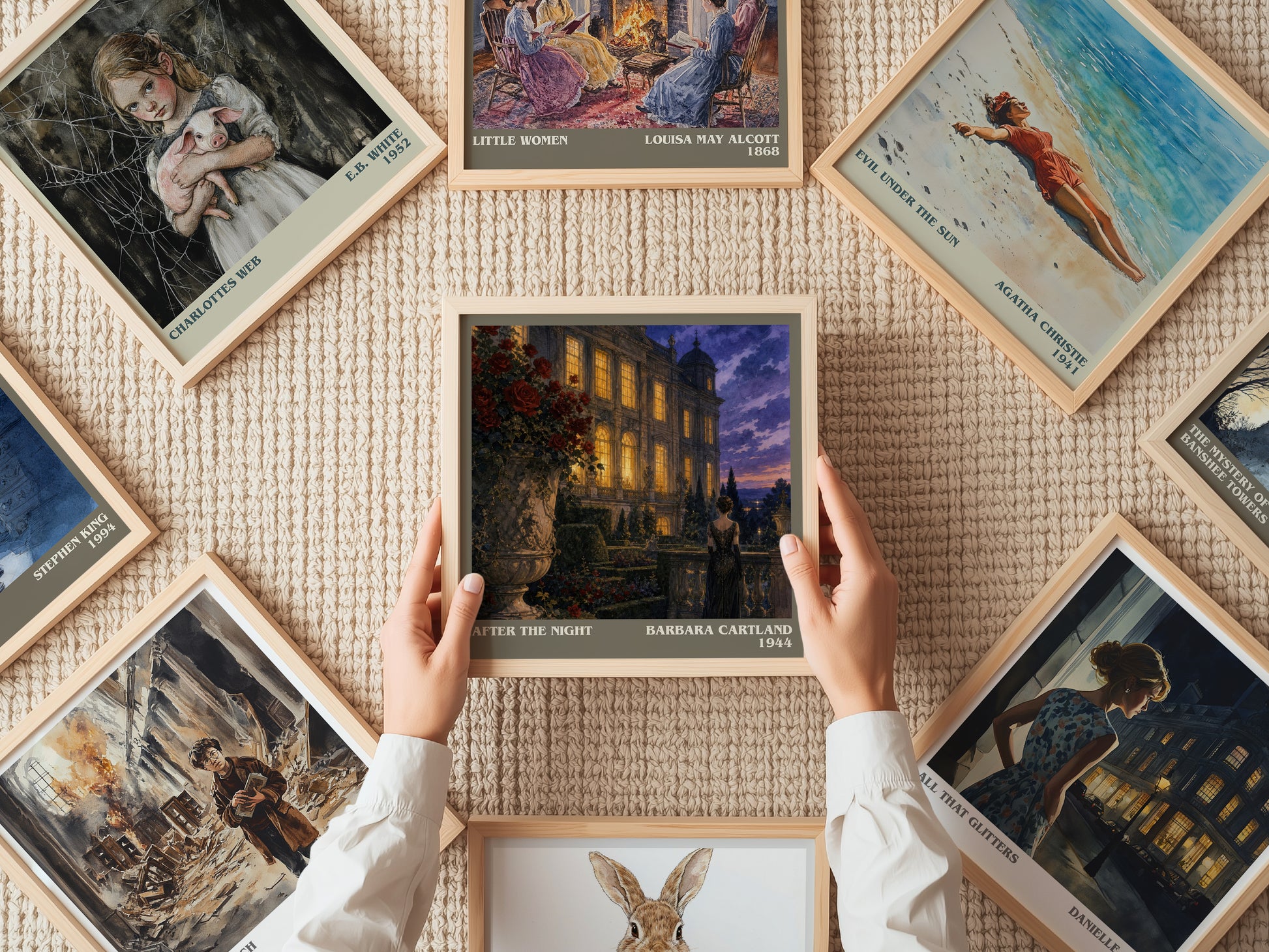 After The Night literary book poster framed on wall – romance wall art