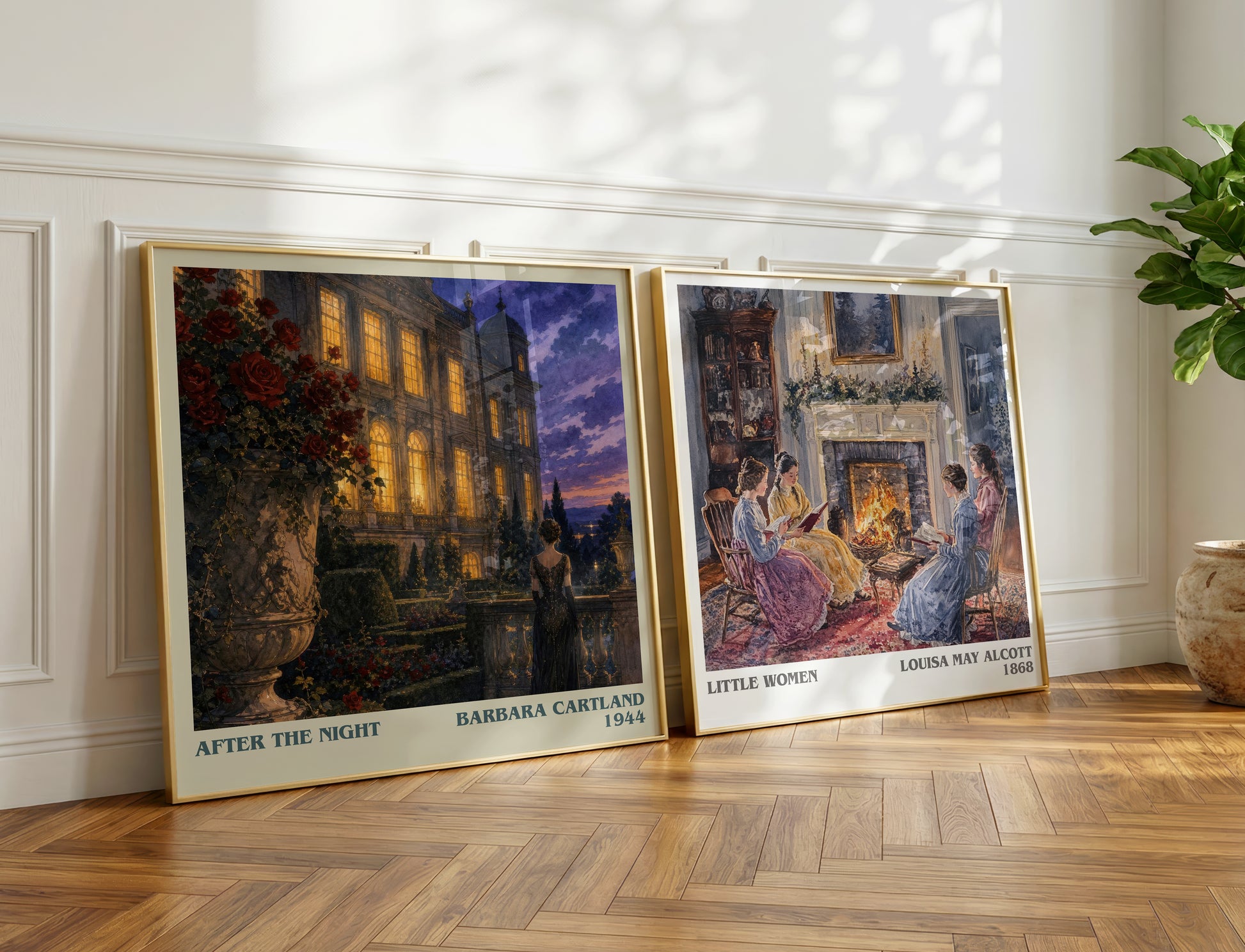 After The Night literary print on bookshelf – Barbara Cartland fan gift
