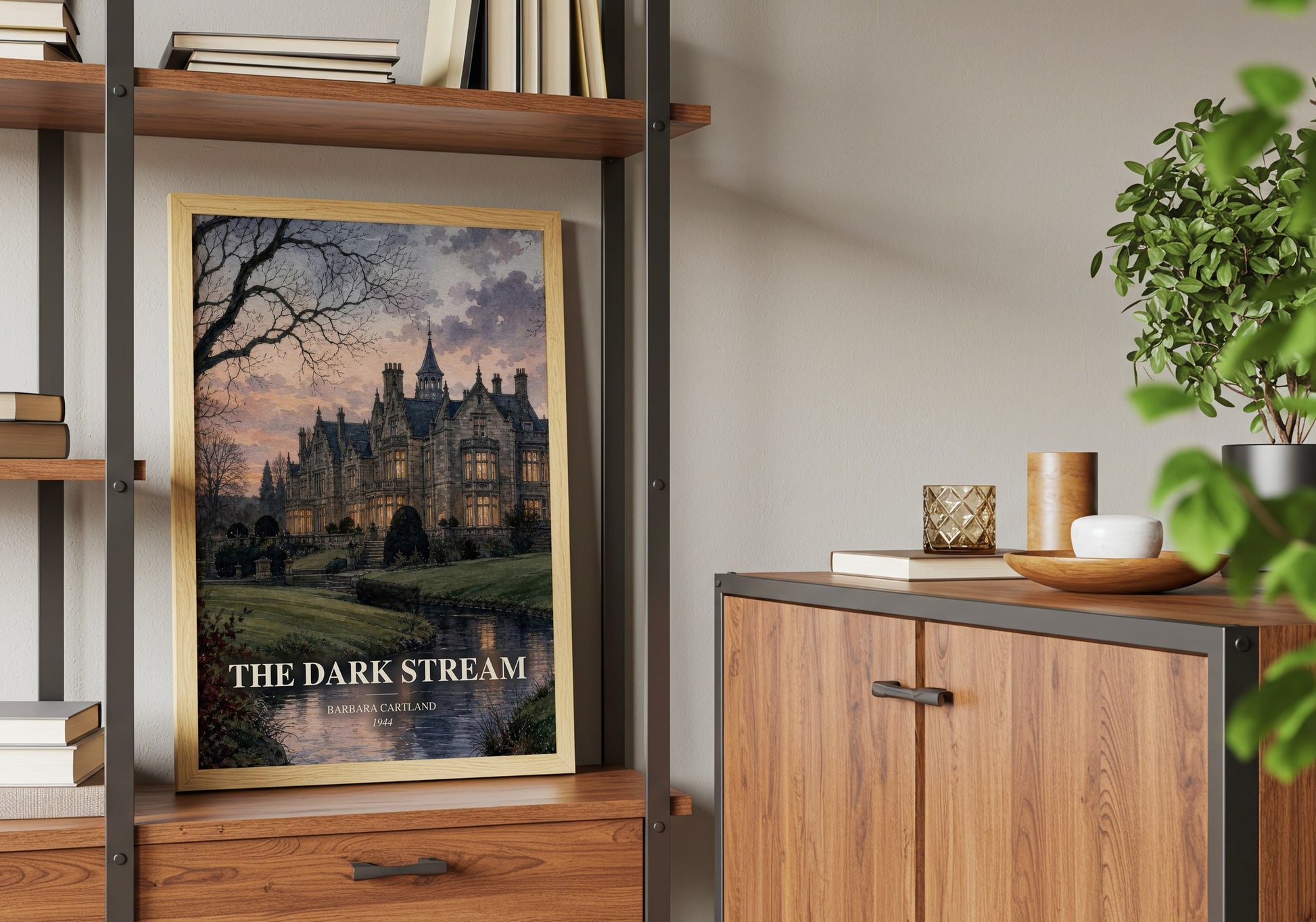 The Dark Stream book watercolour illustration paper finish options – matte satin gloss