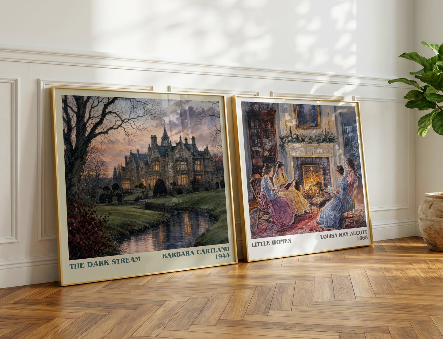 The Dark Stream literary print on bookshelf – Barbara Cartland fan gift