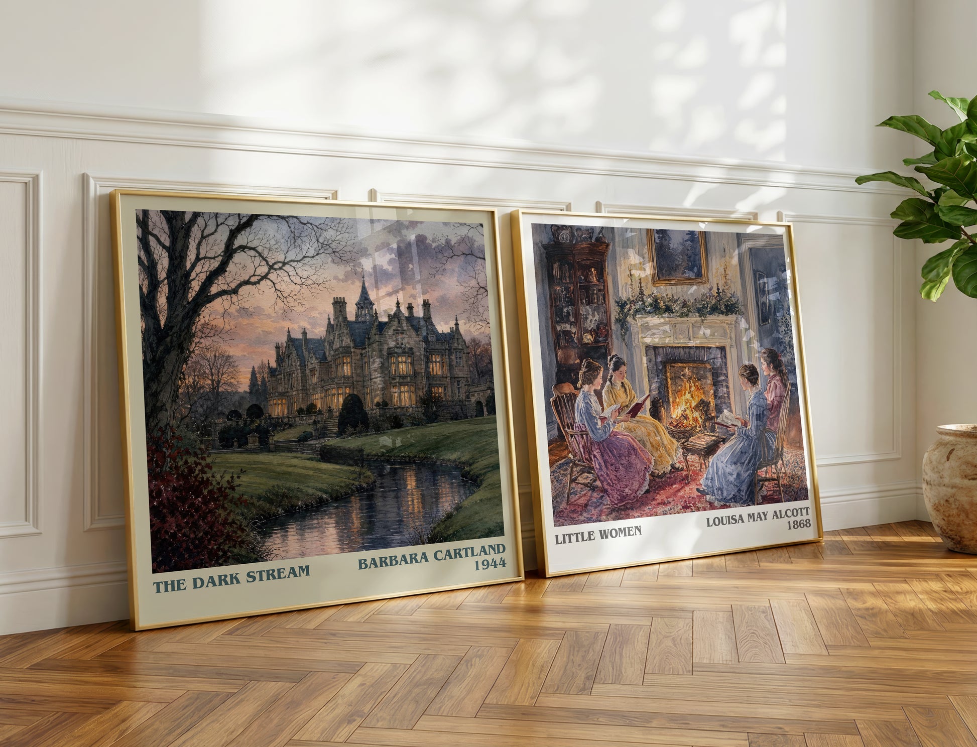 The Dark Stream literary print on bookshelf – Barbara Cartland fan gift