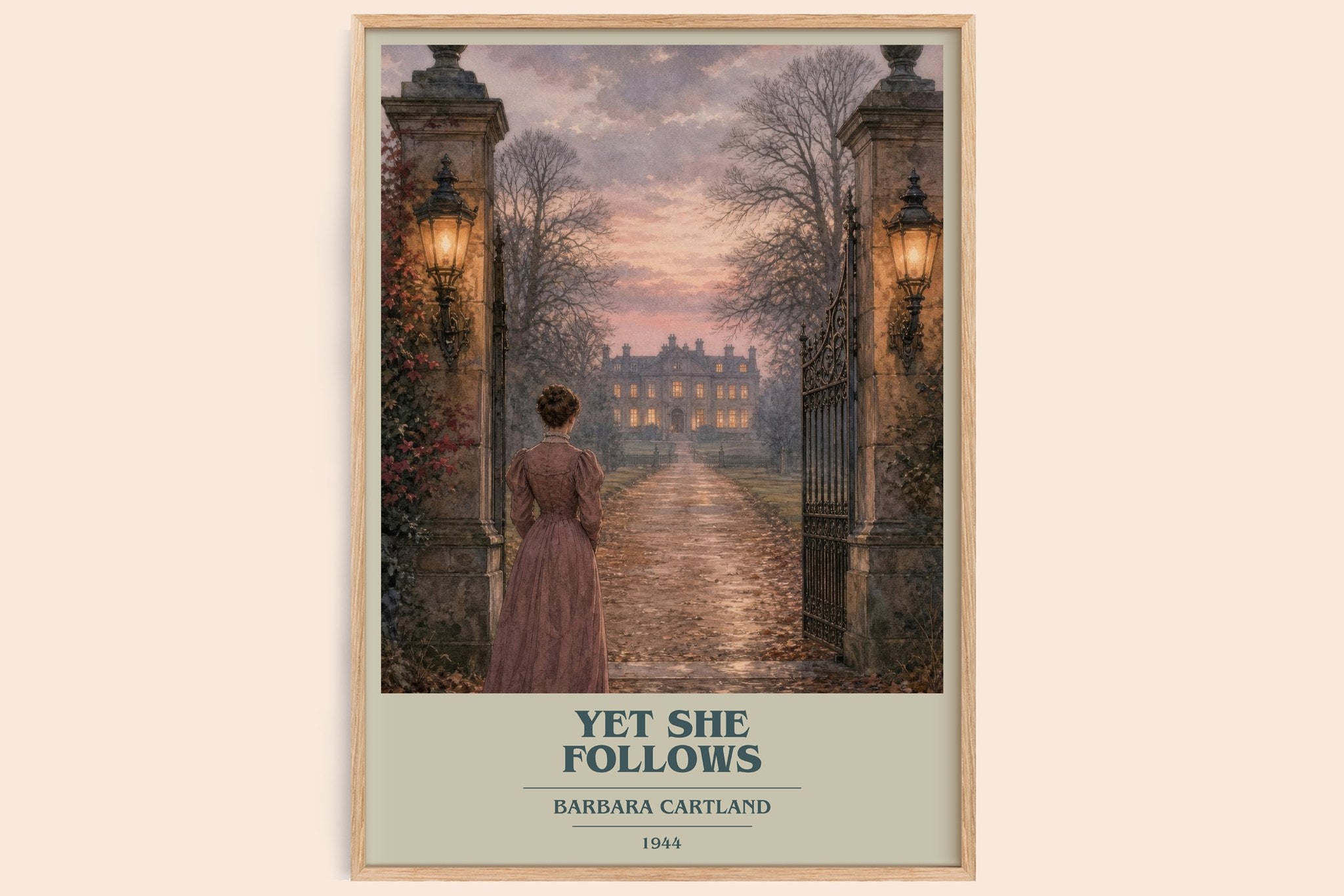 Yet She Follows Book Cover Poster by Barbara Cartland