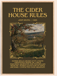 The Cider House Rules Minimalist Book Poster by John Irving – image 1