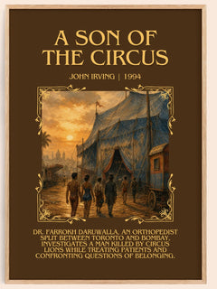 A Son of the Circus Minimalist Book Poster by John Irving – image 1