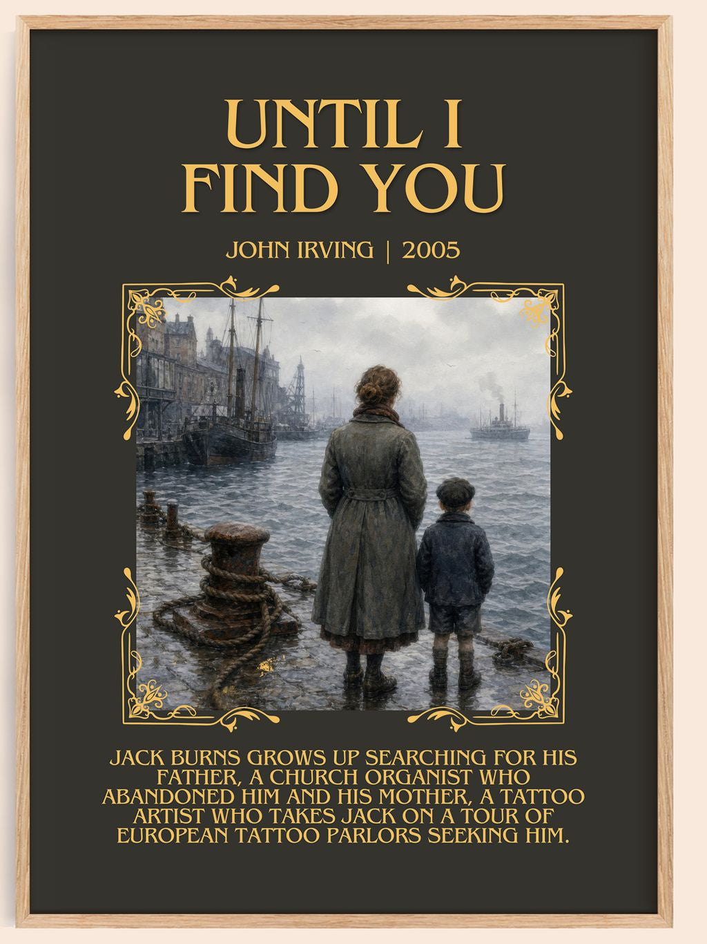 Until I Find You Minimalist Book Poster by John Irving – book poster