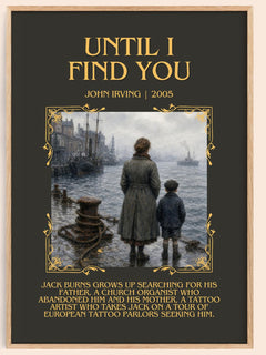 Until I Find You Minimalist Book Poster by John Irving – image 1