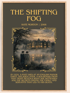 The Shifting Fog Minimalist Book Poster by Kate Morton – image 1