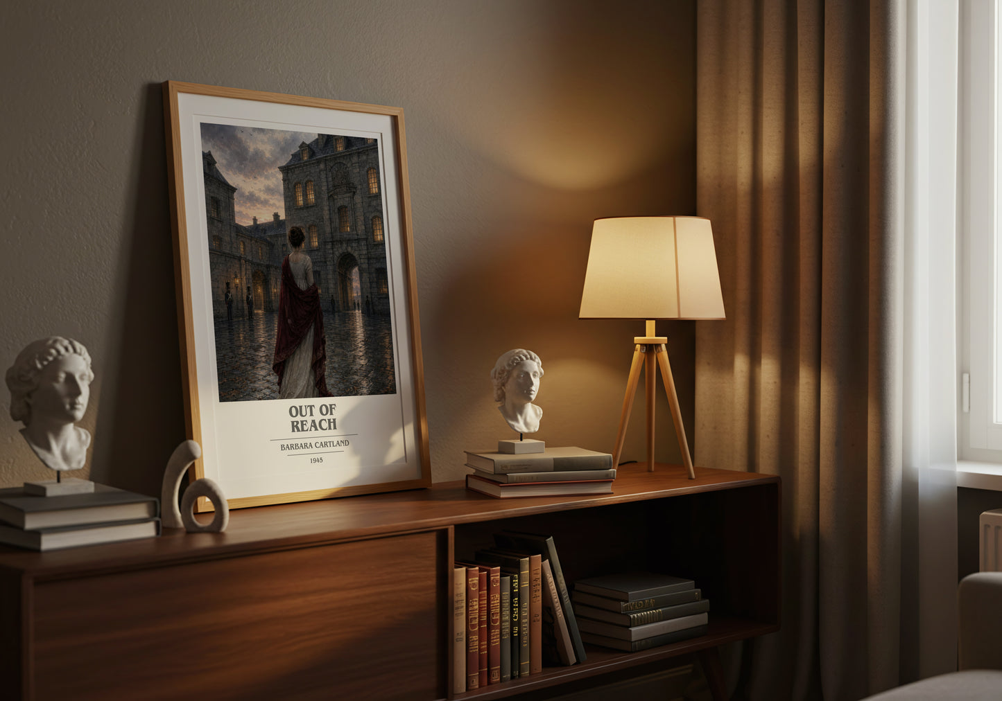 Out Of Reach book cover book poster framed on wall – romance wall art