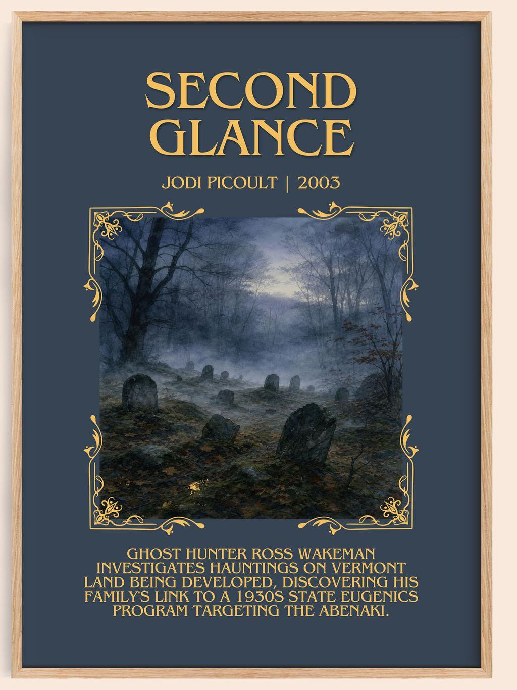 Second Glance Minimalist Book Poster by Jodi Picoult – book poster