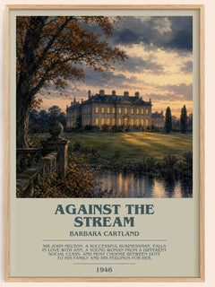 Against The Stream Bookish Wall Art by Barbara Cartland – image 1