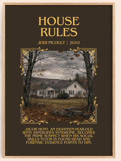 House Rules Minimalist Book Poster by Jodi Picoult – image 1
