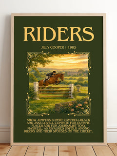 Riders Minimalist Book Poster by Jilly Cooper – image 2
